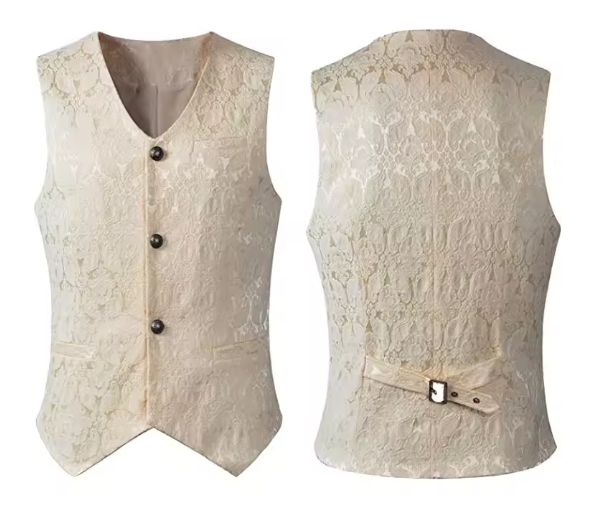 Adult Men Medieval Cosplay Black Men's vest