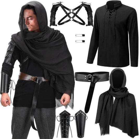 Medieval Gothic Clothes Men Renassiance