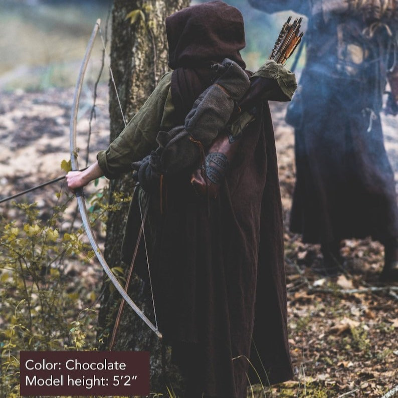 Medieval cloak chocolate color