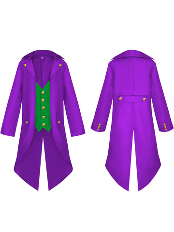 New Men's Medieval Vintage Punk Tailcoat Halloween Cosplay Roleplay Costume