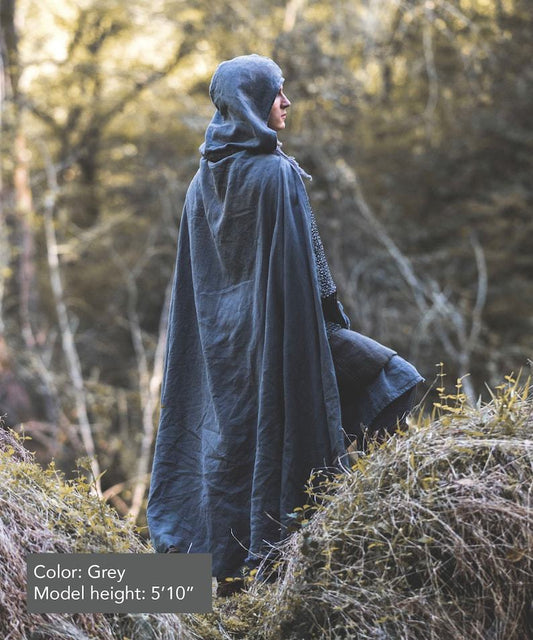 Medieval cloak gray color